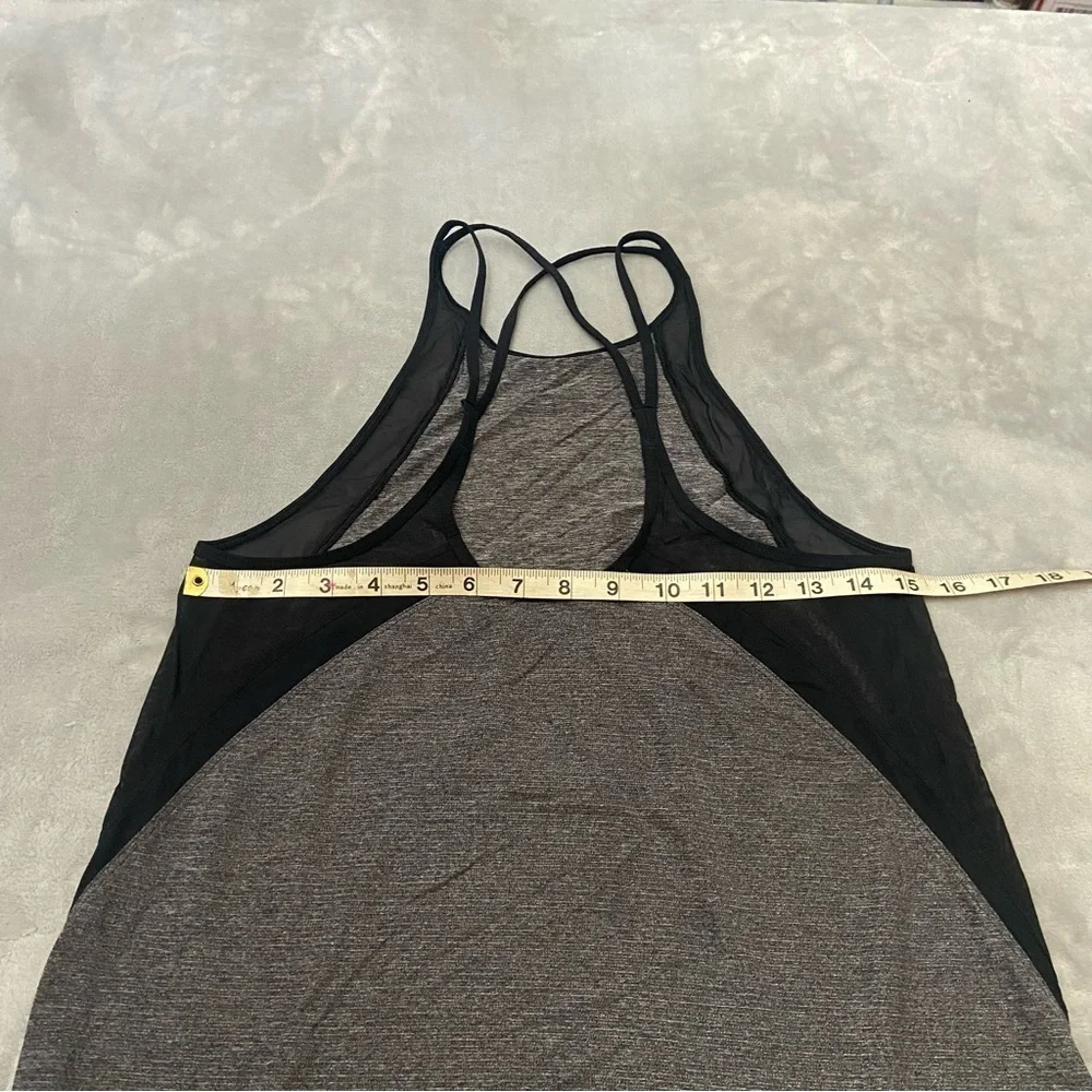 Lululemon Run Off-Route strappy Tank Heathered Black / Black 3046